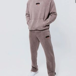 MAN WASHED HOODED TRACKSUIT
